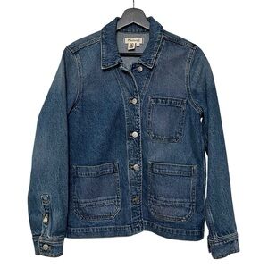 Madewell Denim Ashwood Chore Coat Freemont Wash Small Casual Coastal Neutral